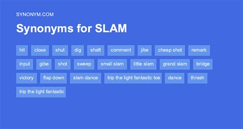synonyms for slam.